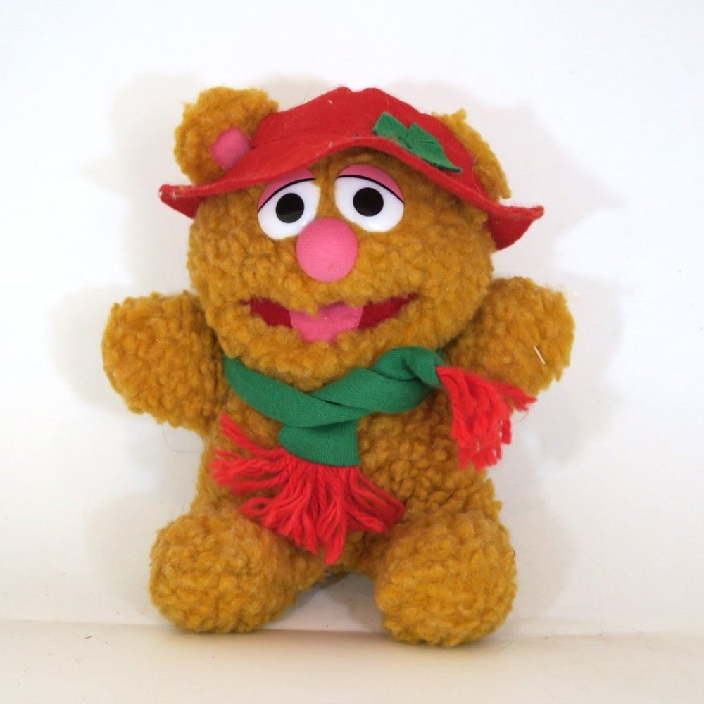 Vintage 1987 Baby Fozzy Bear Jim Henson's Muppet Babies Stuffed Plush Fozzie
